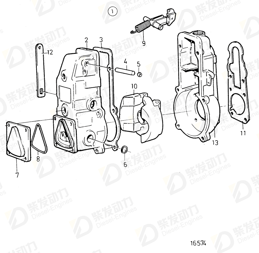 VOLVO Governor 3825662 Drawing